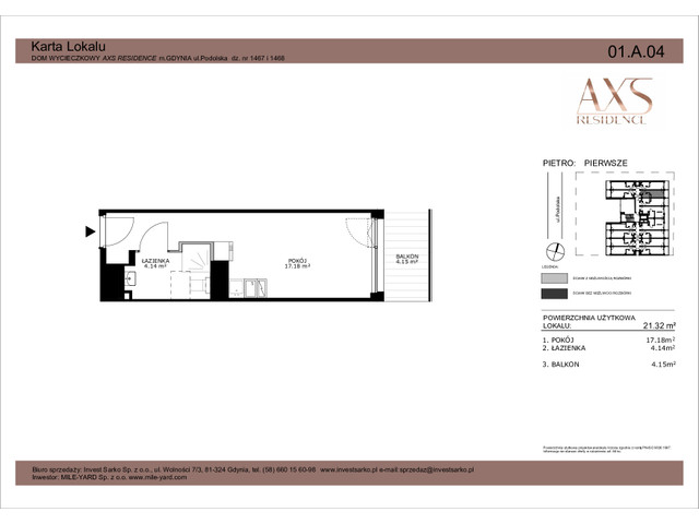 Mieszkanie w inwestycji AXS Residence, symbol 01.A.04 » nportal.pl