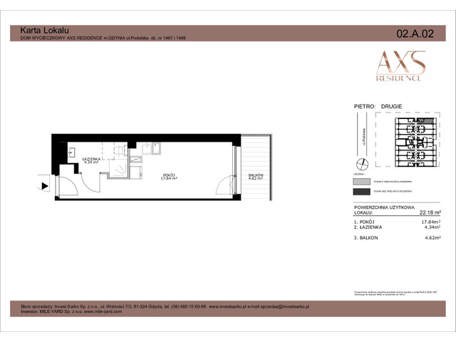 Mieszkanie w inwestycji AXS Residence, symbol 02.A.02 » nportal.pl