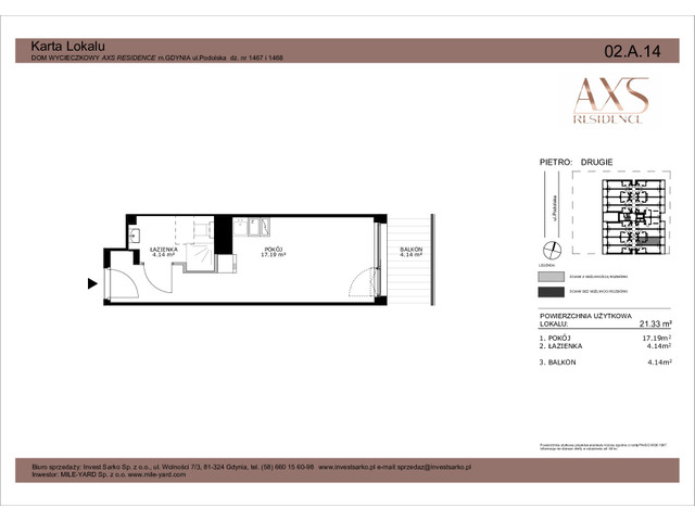 Mieszkanie w inwestycji AXS Residence, symbol 02.A.14 » nportal.pl