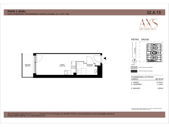 Mieszkanie w inwestycji AXS Residence, symbol 02.A.15 » nportal.pl