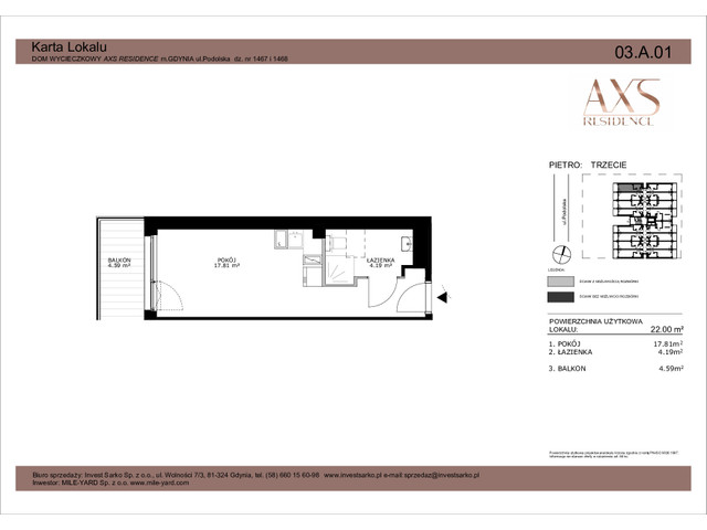 Mieszkanie w inwestycji AXS Residence, symbol 03.A.01 » nportal.pl