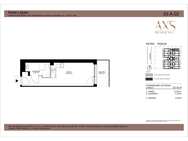 Mieszkanie w inwestycji AXS Residence, symbol 03.A.02 » nportal.pl