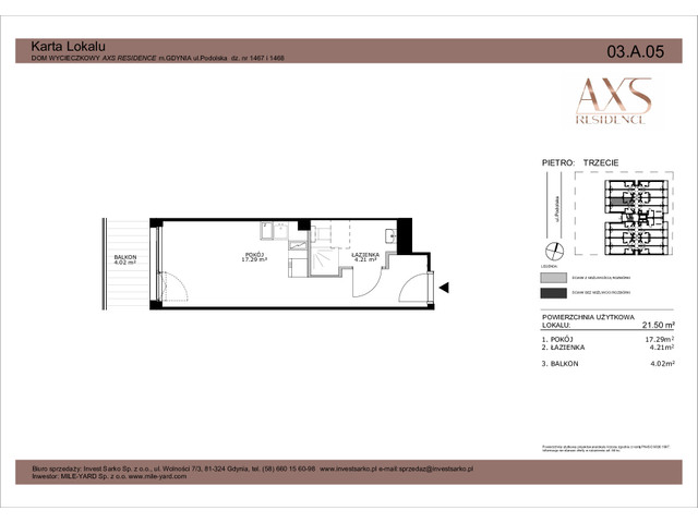 Mieszkanie w inwestycji AXS Residence, symbol 03.A.05 » nportal.pl