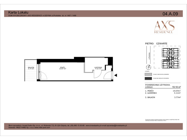 Mieszkanie w inwestycji AXS Residence, symbol 04.A.09 » nportal.pl