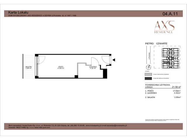 Mieszkanie w inwestycji AXS Residence, symbol 04.A.11 » nportal.pl