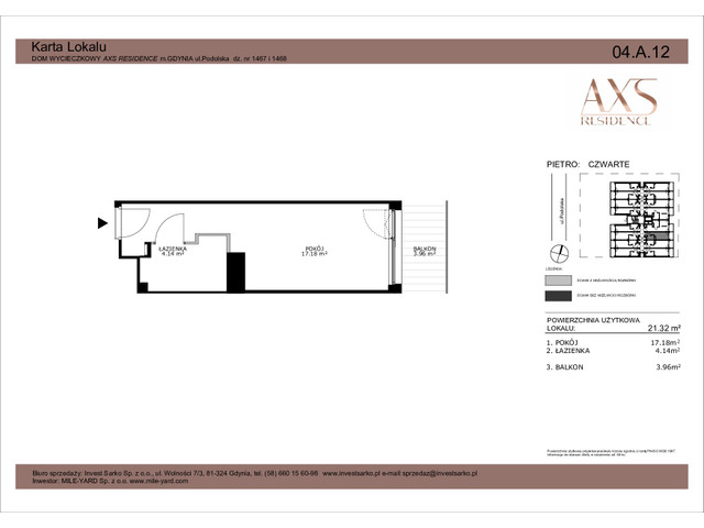 Mieszkanie w inwestycji AXS Residence, symbol 04.A.12 » nportal.pl