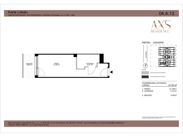 Mieszkanie w inwestycji AXS Residence, symbol 04.A.13 » nportal.pl