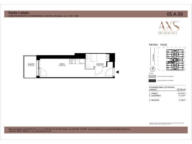 Mieszkanie w inwestycji AXS Residence, symbol 05.A.09 » nportal.pl