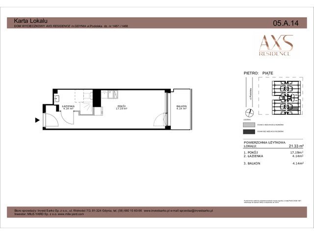 Mieszkanie w inwestycji AXS Residence, symbol 05.A.14 » nportal.pl