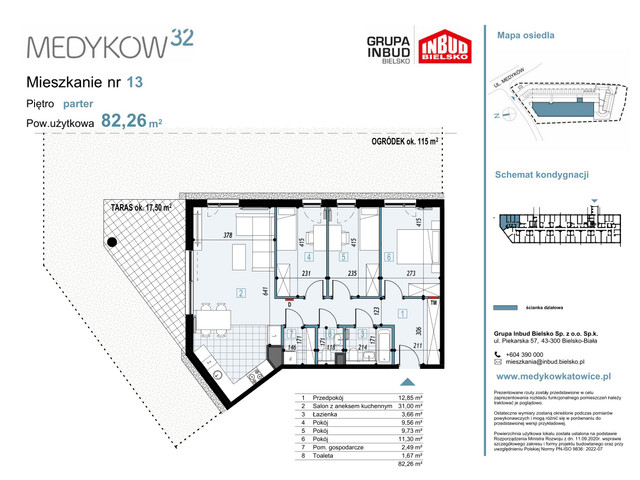 Mieszkanie w inwestycji Medyków 32, symbol M.13 » nportal.pl