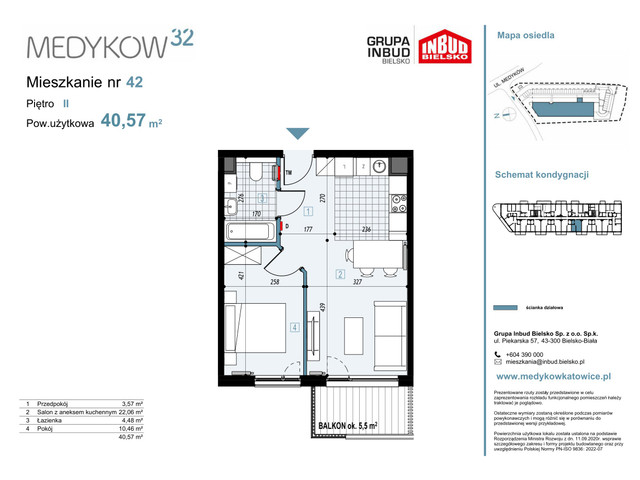 Mieszkanie w inwestycji Medyków 32, symbol M.42 » nportal.pl