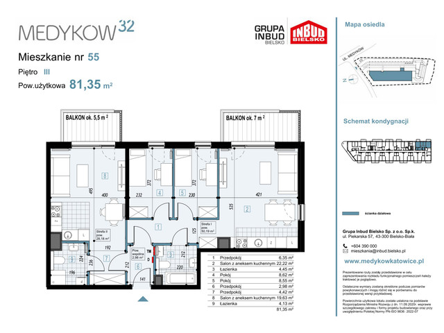 Mieszkanie w inwestycji Medyków 32, symbol M.55 » nportal.pl