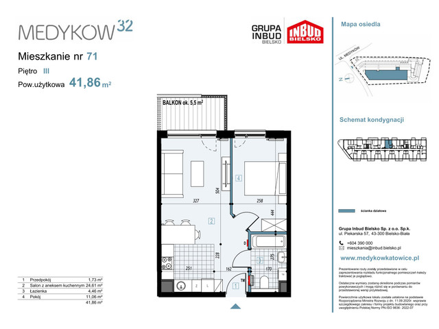 Mieszkanie w inwestycji Medyków 32, symbol M.71 » nportal.pl