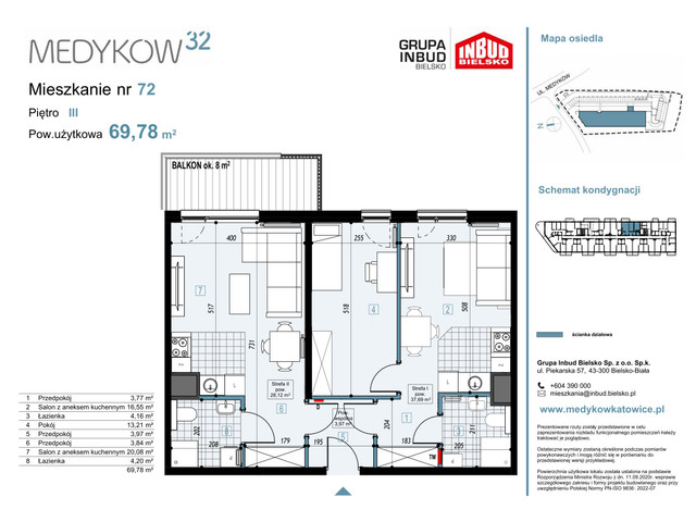 Mieszkanie w inwestycji Medyków 32, symbol M.72 » nportal.pl