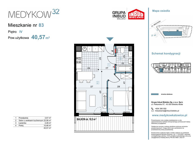 Mieszkanie w inwestycji Medyków 32, symbol M.83 » nportal.pl