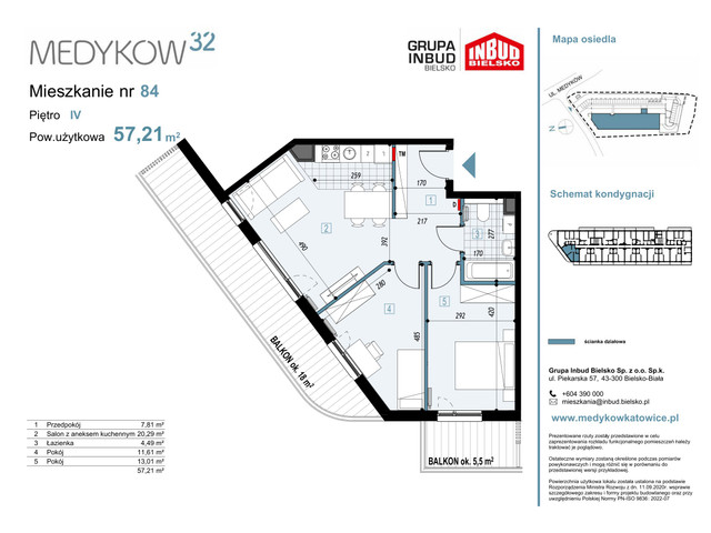 Mieszkanie w inwestycji Medyków 32, symbol M.84 » nportal.pl