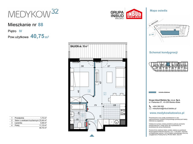 Mieszkanie w inwestycji Medyków 32, symbol M.88 » nportal.pl