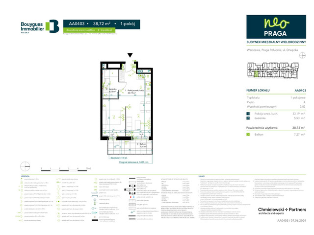 Mieszkanie w inwestycji Neo Praga, symbol AA0403 » nportal.pl