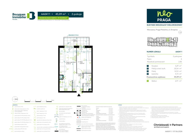 Mieszkanie w inwestycji Neo Praga, symbol AA0411 » nportal.pl