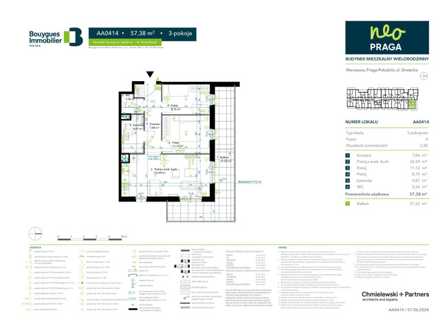 Mieszkanie w inwestycji Neo Praga, symbol AA0414 » nportal.pl