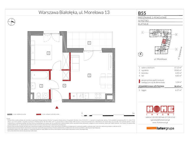 Mieszkanie w inwestycji Przystań Żerań, symbol B55 » nportal.pl