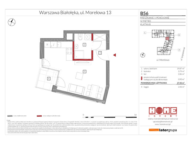 Mieszkanie w inwestycji Przystań Żerań, symbol B56 » nportal.pl