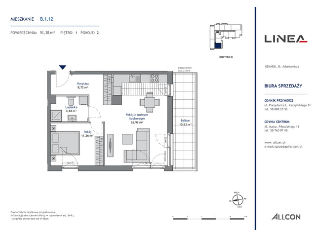 Mieszkanie w inwestycji LINEA, symbol B.1.12 » nportal.pl