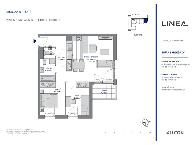 Mieszkanie w inwestycji LINEA, symbol B.4.7 » nportal.pl