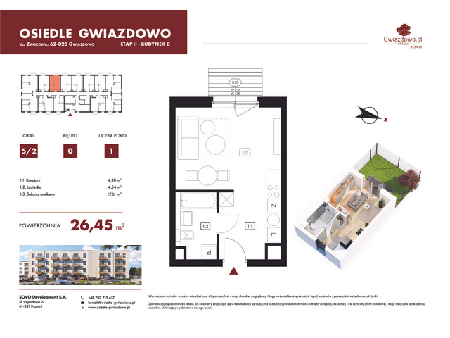 Mieszkanie w inwestycji Osiedle Gwiazdowo, budynek Rezerwacja, symbol D5/2 » nportal.pl