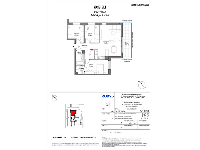 Mieszkanie w inwestycji Kobieli 4, symbol A_1M02 » nportal.pl