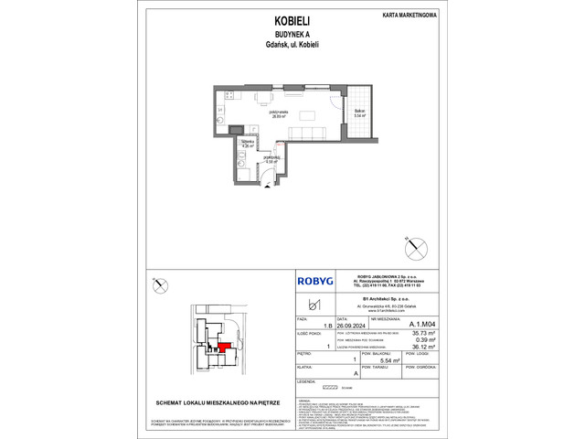 Mieszkanie w inwestycji Kobieli 4, symbol A_1M04 » nportal.pl