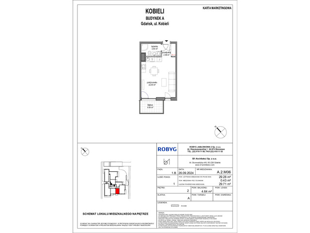 Mieszkanie w inwestycji Kobieli 4, symbol A_2M06 » nportal.pl