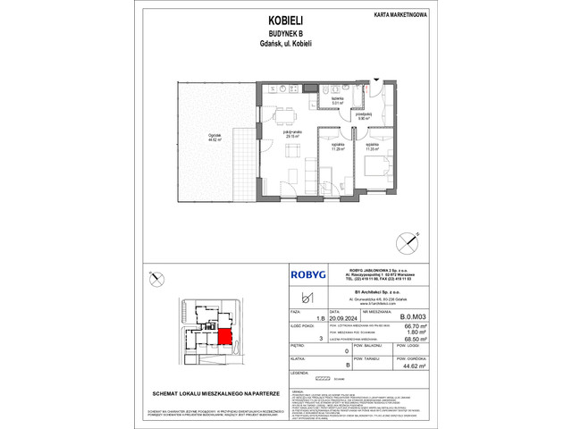 Mieszkanie w inwestycji Kobieli 4, symbol B_0M03 » nportal.pl