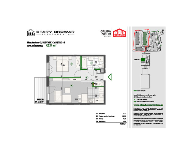 Mieszkanie w inwestycji Stary Browar Apartamenty - etap II, symbol C42 » nportal.pl