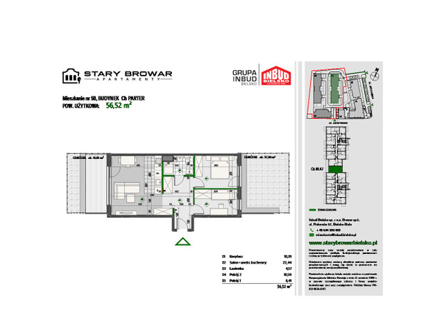 Mieszkanie w inwestycji Stary Browar Apartamenty - etap II, symbol C50 » nportal.pl