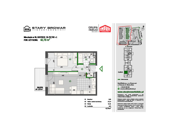 Mieszkanie w inwestycji Stary Browar Apartamenty - etap II, symbol C55 » nportal.pl