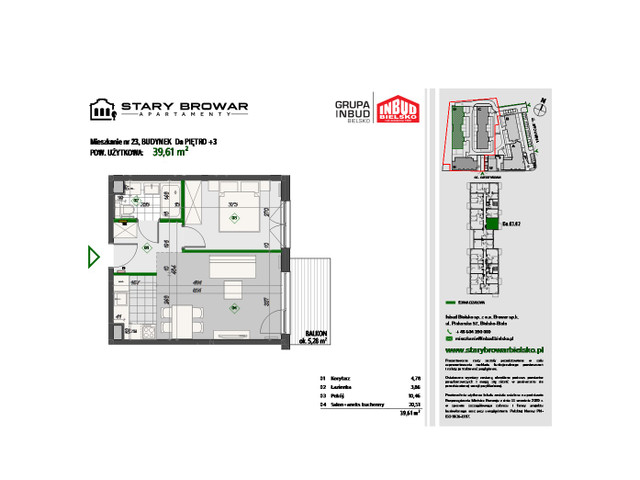 Mieszkanie w inwestycji Stary Browar Apartamenty - etap II, symbol D23 » nportal.pl