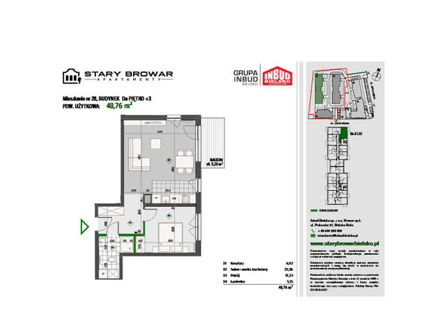 Mieszkanie w inwestycji Stary Browar Apartamenty - etap II, symbol D28 » nportal.pl