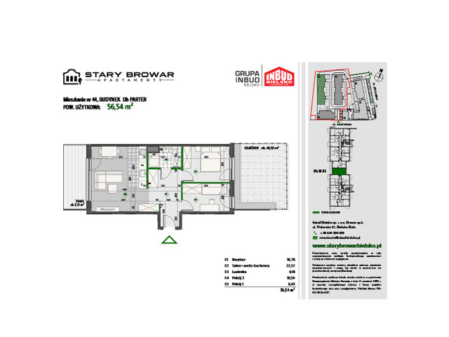 Mieszkanie w inwestycji Stary Browar Apartamenty - etap II, symbol D44 » nportal.pl