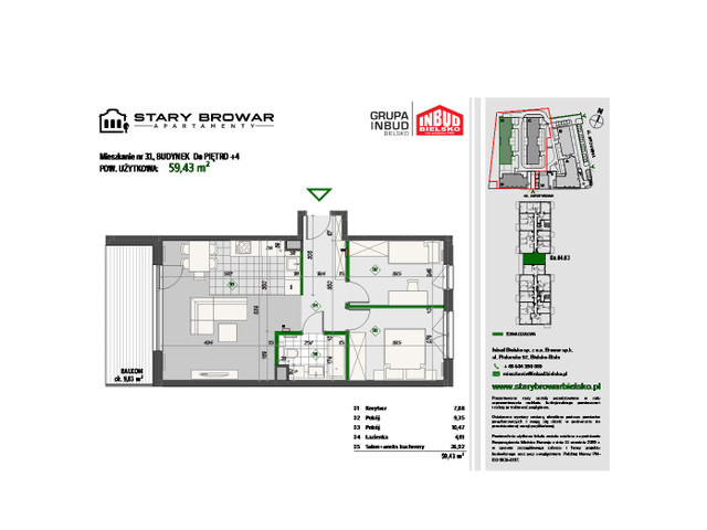 Mieszkanie w inwestycji Stary Browar Apartamenty - etap II, symbol D31 » nportal.pl