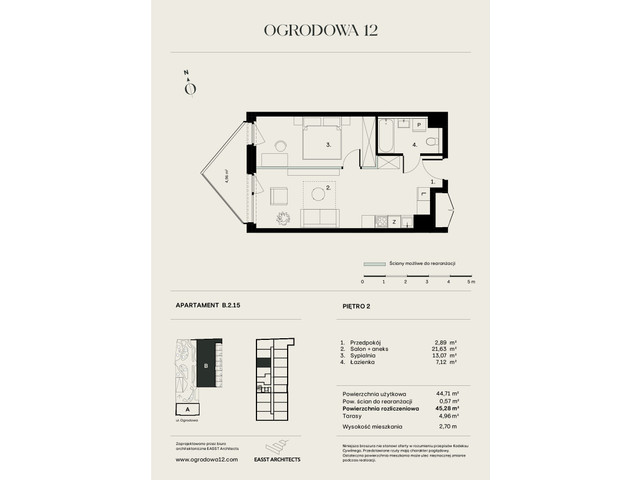 Mieszkanie w inwestycji Ogrodowa 12, symbol B/2/15 » nportal.pl