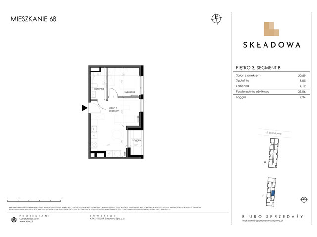 Mieszkanie w inwestycji Apartamenty Składowa, budynek Promocja, symbol B.68 » nportal.pl