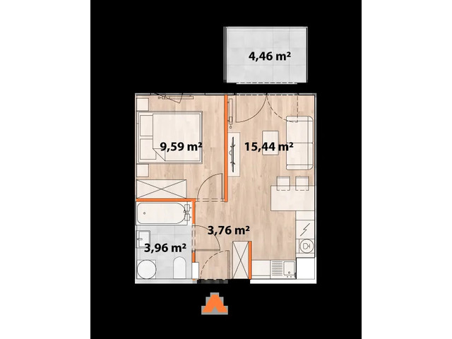 Mieszkanie w inwestycji Apartamenty Portowa, symbol 43/POR-A.05.03 » nportal.pl