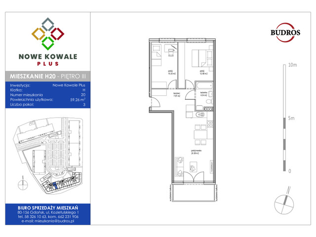 Mieszkanie w inwestycji Nowe Kowale Plus, symbol H20 » nportal.pl