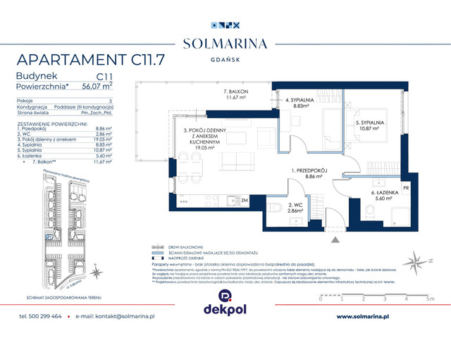 Mieszkanie w inwestycji Sol Marina, symbol C11.7 » nportal.pl