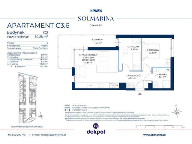 Mieszkanie w inwestycji Sol Marina, symbol C3.6 » nportal.pl