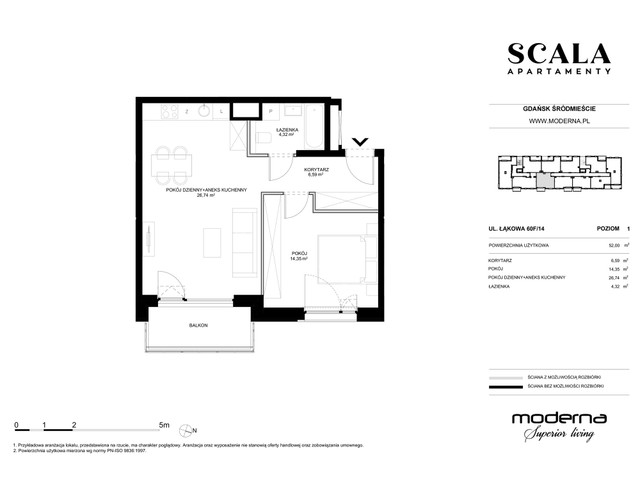 Mieszkanie w inwestycji Apartamenty Scala, symbol F-52 » nportal.pl