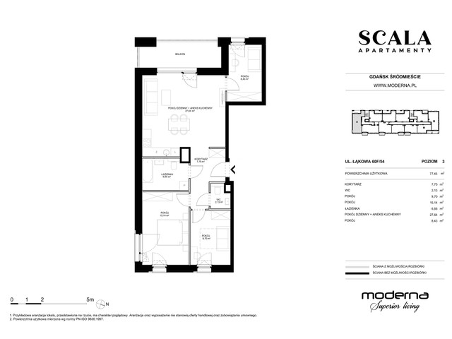 Mieszkanie w inwestycji Apartamenty Scala, symbol F-54 » nportal.pl