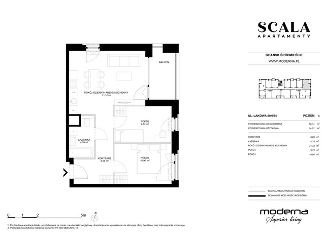 Mieszkanie w inwestycji Apartamenty Scala, symbol H-54 » nportal.pl