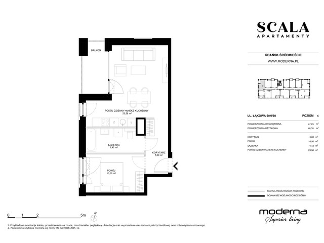 Mieszkanie w inwestycji Apartamenty Scala, symbol H-60 » nportal.pl